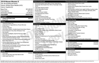 2018 Nissan Murano S