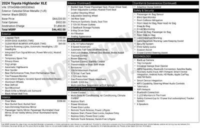 2024 Toyota Highlander XLE