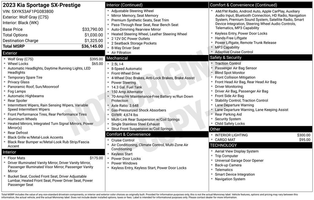 2023 Kia Sportage SX-Prestige