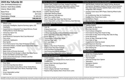 2025 Kia Telluride SX