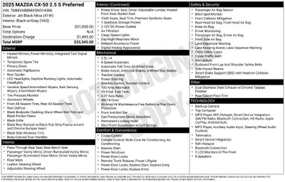 2025 Mazda Mazda CX-50 2.5 S Preferred Package
