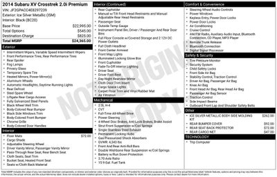 2014 Subaru XV Crosstrek 2.0i Premium