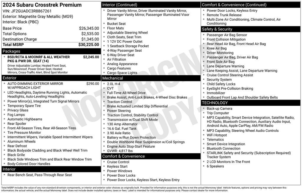 2024 Subaru Crosstrek Premium