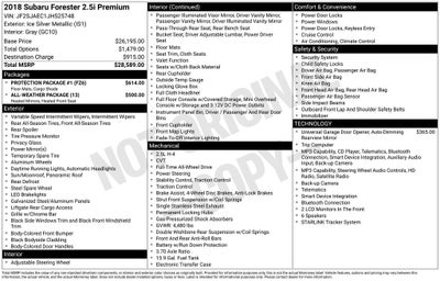 2018 Subaru Forester 2.5i Premium