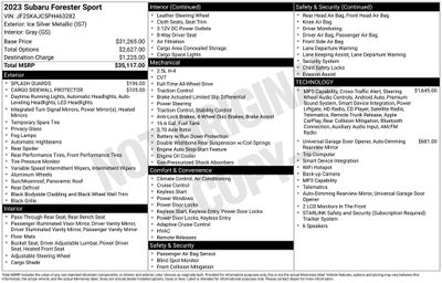 2023 Subaru Forester Sport