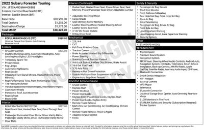 2022 Subaru Forester Touring