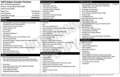 2025 Subaru Forester Premium