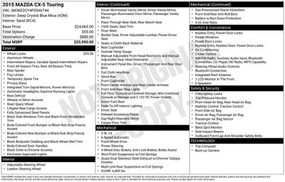 2015 Mazda Mazda CX-5 Touring