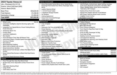 2023 Toyota Venza Base