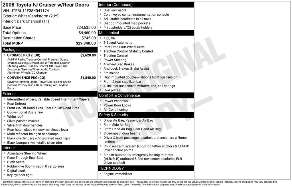 2008 Toyota FJ Cruiser Base