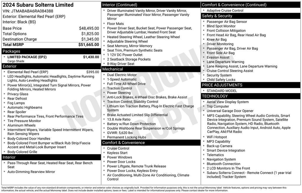2024 Subaru Solterra Limited