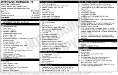 2024 Chevrolet TrailBlazer RS