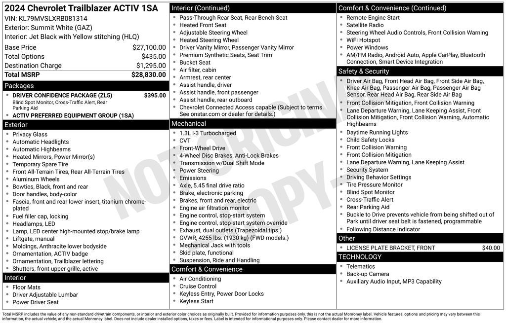 2024 Chevrolet TrailBlazer ACTIV