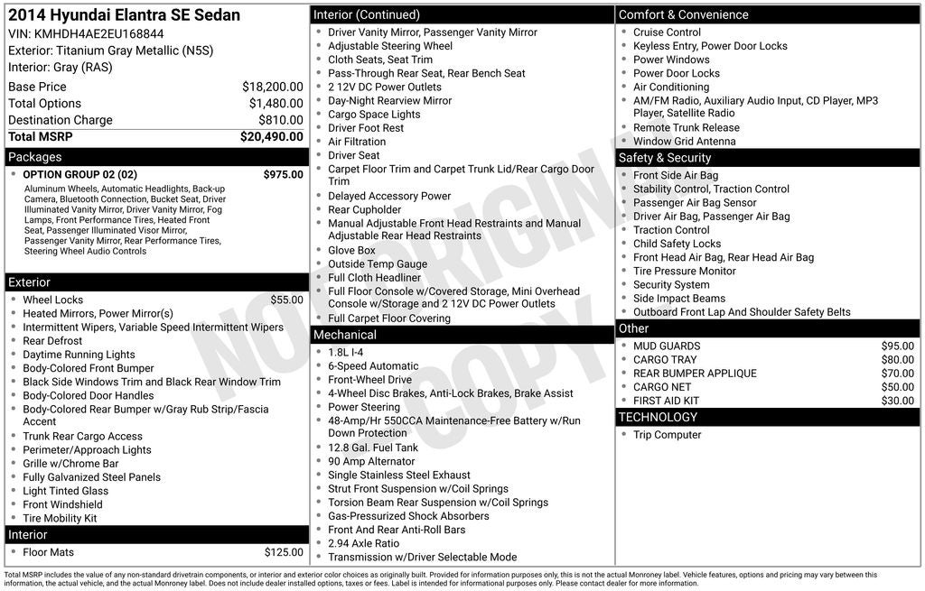 2014 Hyundai Elantra SE