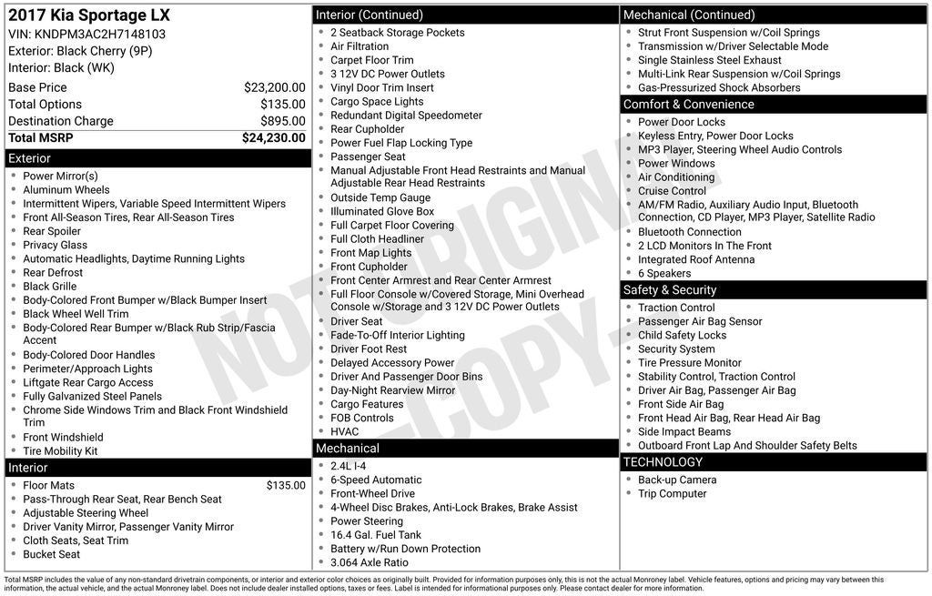 2017 Kia Sportage LX