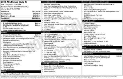 2018 Alfa Romeo Giulia Ti