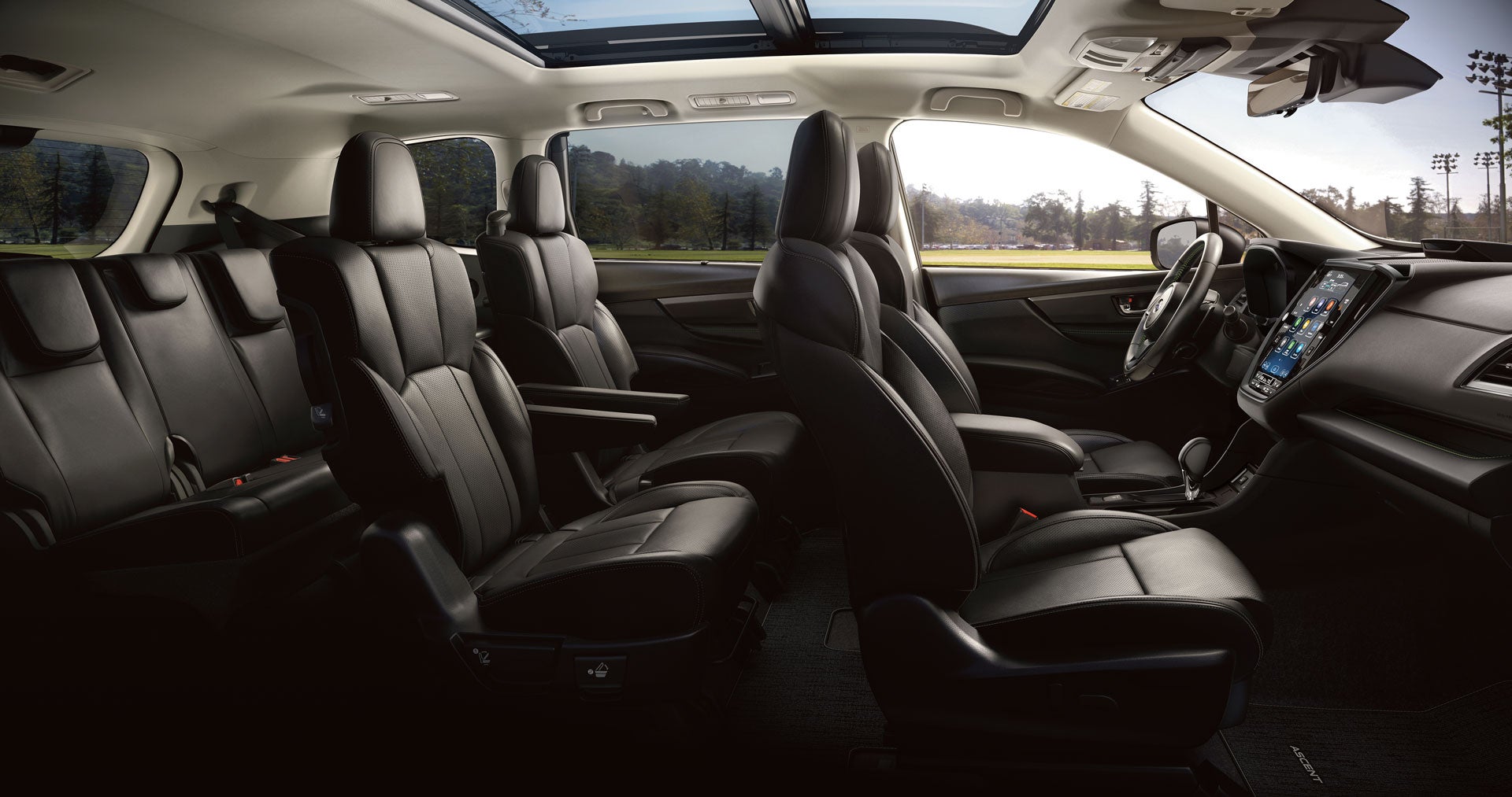 2026 Subaru Ascent Onyx Edition Touring 7-Passenger Shown in Slate Black Nappa Leather