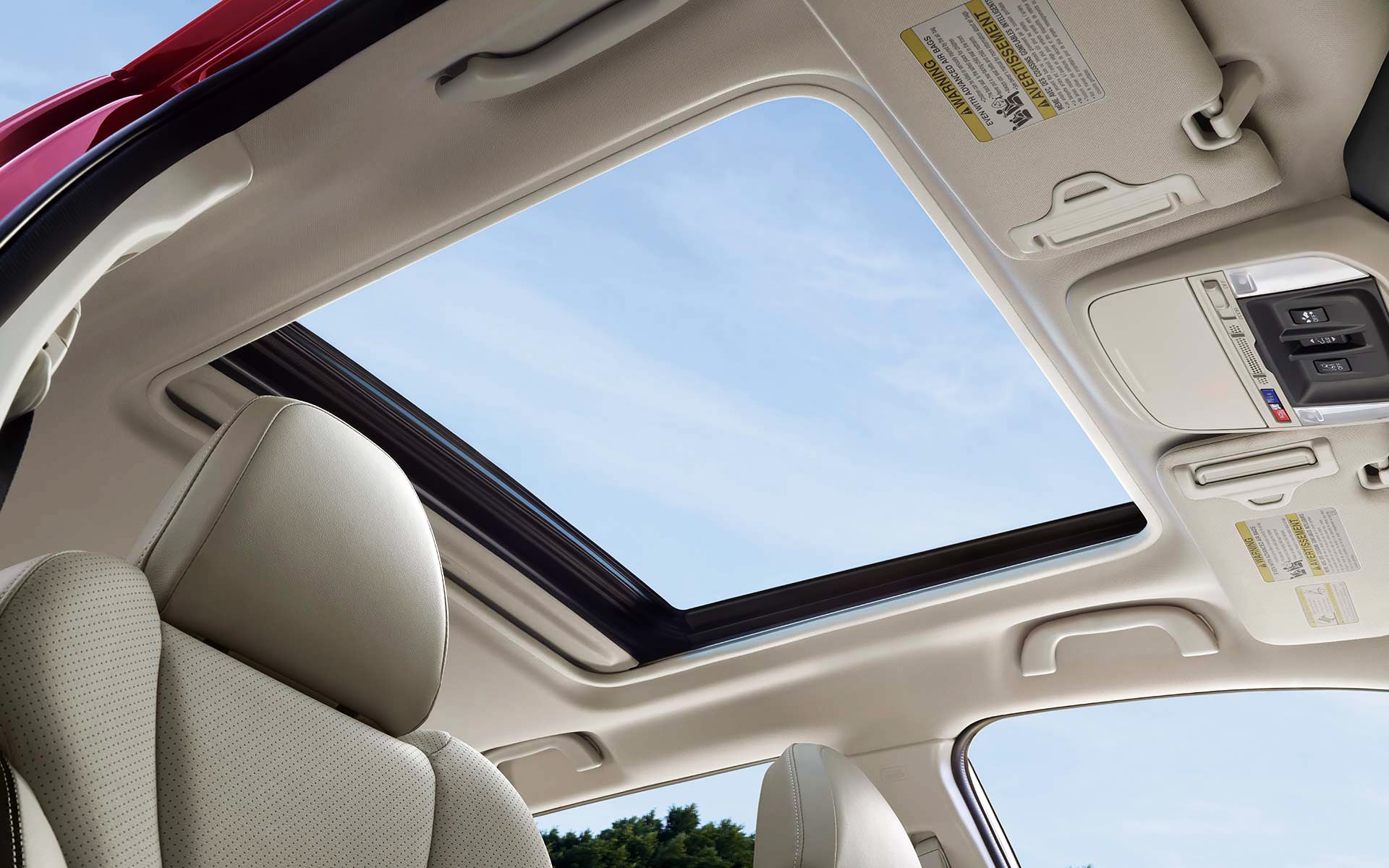 A view through the power sliding panoramic moonroof on the 2022 Forester Sport. | Wyatt Johnson Subaru in Clarksville TN