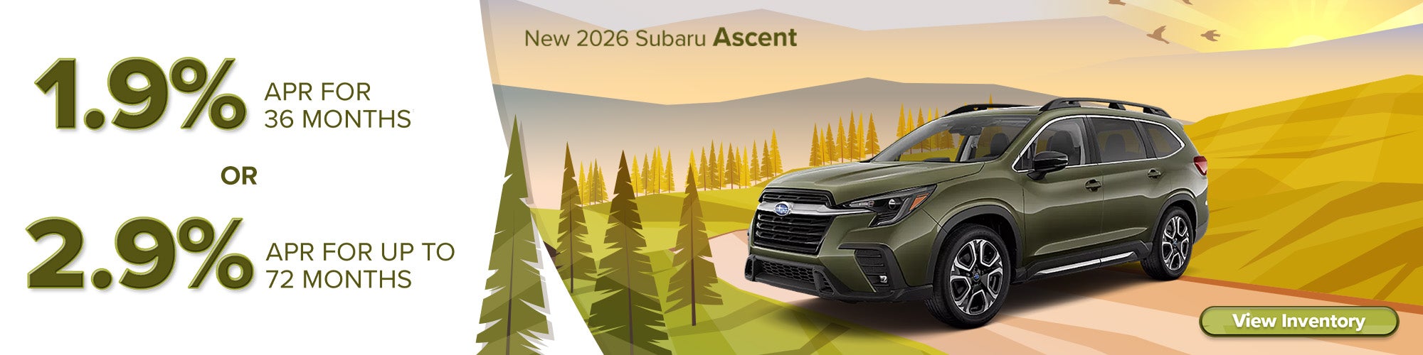 New 2026 Subaru Ascent at Wyatt Johnson Subaru