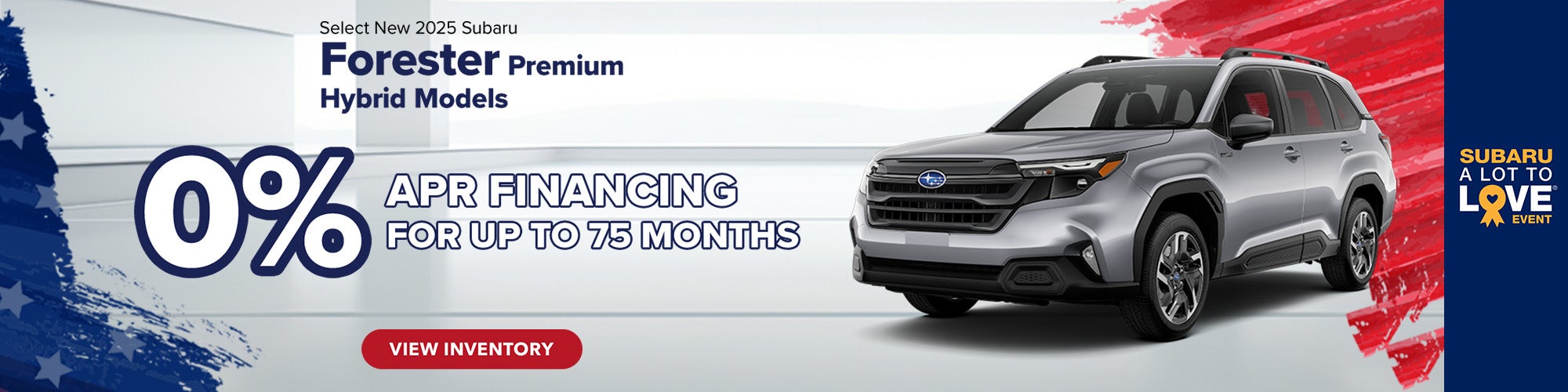 0% APR on select new 2025 Subaru Forester Premium Hybrid Mod