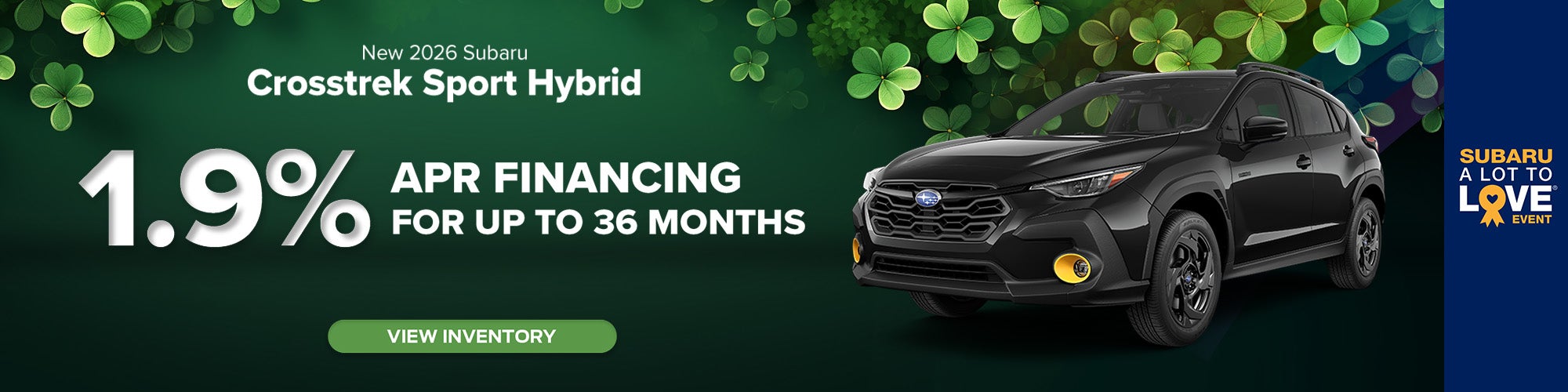 1.9% APR on 2026 Subaru Crosstrek Sport Hybrid – Clarksville