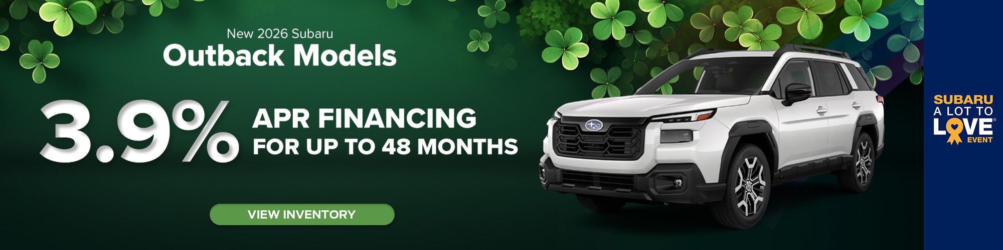 3.9% APR on 2026 Subaru Outback – Clarksville, TN
