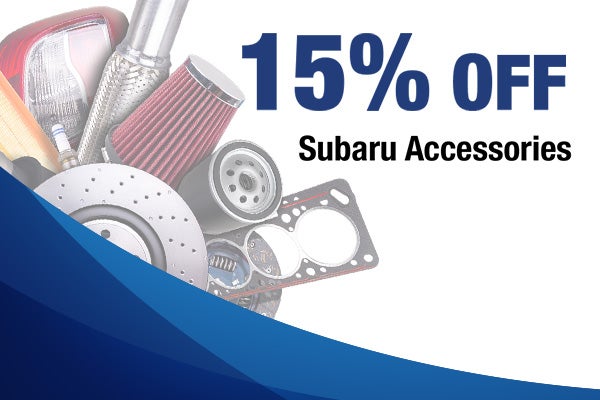 15% Off Subaru Accessories*